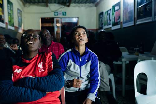 Nomonde Mashabane and Liezl WindvogelPremier Skills coaches watching a game in South Africa