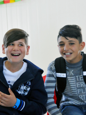&#39;My friends had told me the Syrian pupils were different from us but they are not so different. They are children and I love them.&#39; - Yara Abo Shousha, Lebanese student
